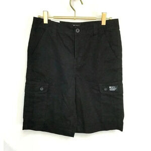 Matix Boys Size 14 Cargo Shorts Black Pockets Adjustable Waist Casual NWT‎
